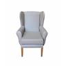 York High Seat Chair, with Wings and Straight Legs