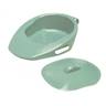 Bedpan with handle, 'Slipper' with Lid