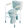 Toilet Surround, white, adjustable