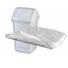 Swing Bin Liners, Heavy Duty FLAT PACKET, White, 300x 550 x 