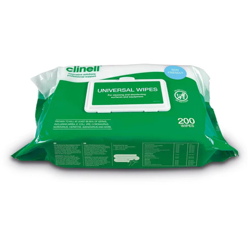 Clinell Universal Sanitising Wipes 1x200