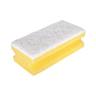 Sponge Scourers, large pad, non abrasive 14x9x3.5cm, 10pkt (Yellow/White)