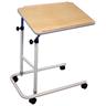 Deluxe overbed table with split legs, with castors