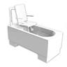 601 Care Plus Bath Hi/Lo with Powered Transfer Seat.