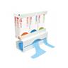 Dispenser for 1 Roll Aprons 3 Boxes Gloves - White Plastic (Shield)
