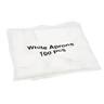 Aprons, disposable, White, Flat pack, 12 Micron, Pkt 100 PH25042